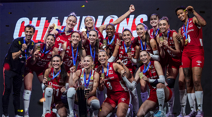 Milletler Ligi'nde Filenin Sultanları'na şampiyonluk ödülü! Melissa Vargas'a MVP parası