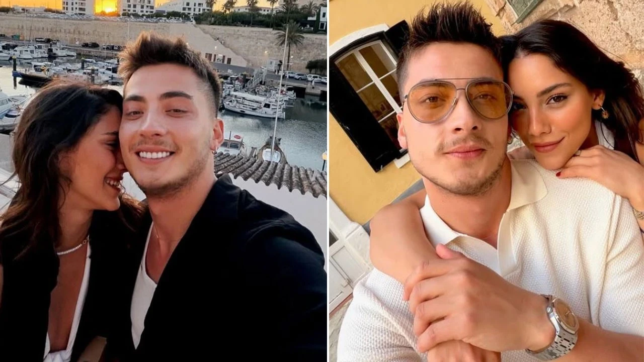 Dizi aşkı gerçek olmuştu! Atakan Özkaya ile Dilin Döğer'dan İspanya kaçamağı: Romantik kareleri sosyal medyayı salladı