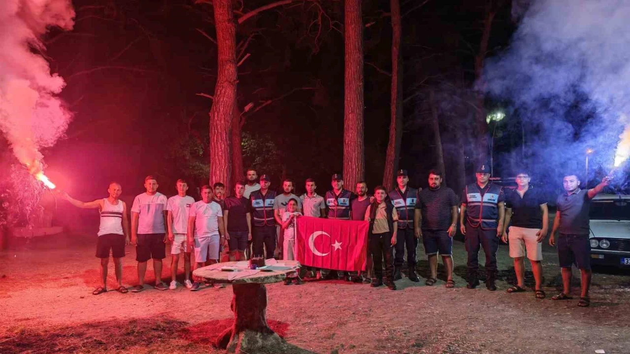 Jandarma ekiplerine kavga ihbarlı sürpriz kutlama