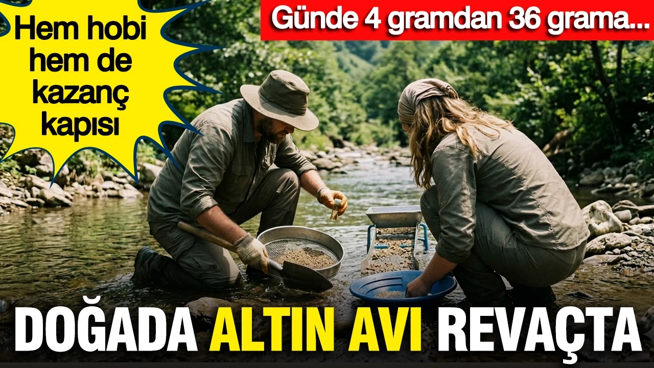 Doğada altın avı revaçta: Hem hobi hem de kazanç kapısı