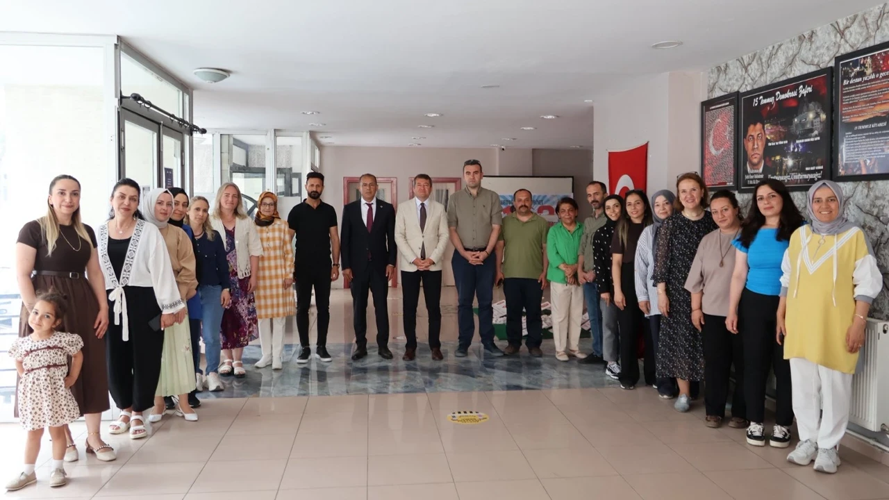 İl Milli Eğitim Müdürü Şimşek Halk Eğitimi Merkezi Müdürlüğünü ziyaret etti