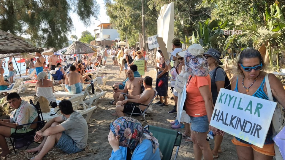 Bodrum'da "kıyılardan eşit ve özgürce yararlanma hakkı" eylemi