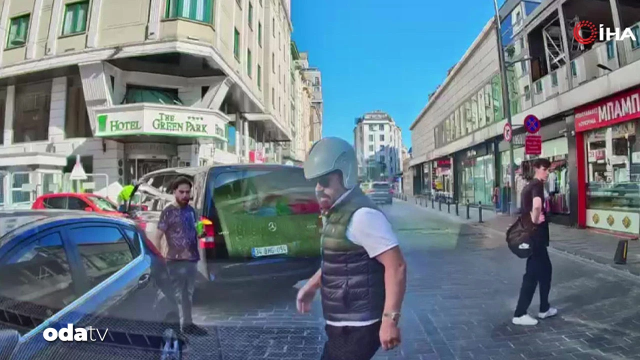 Beyoğlu'nda yol kavgası: Boksörüm...