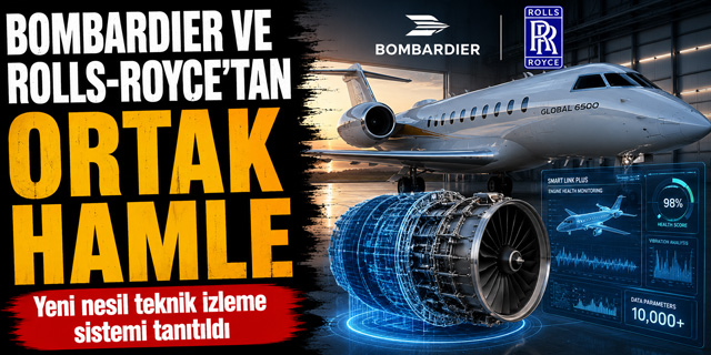 Bombardier ve Rolls-Royce'tan İş Jetleri İçin Akıllı Bakım Hamlesi