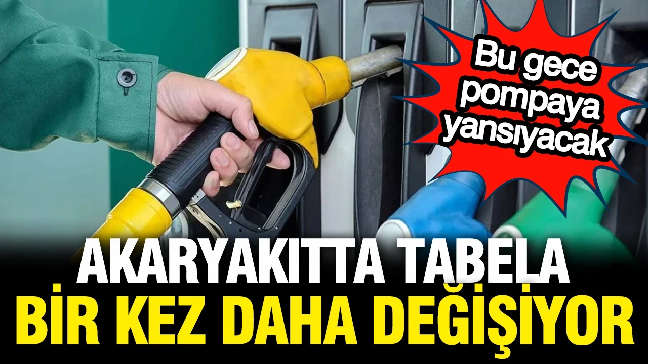 Akaryakıtta tabela yine değişecek: Bu gece indirim geliyor