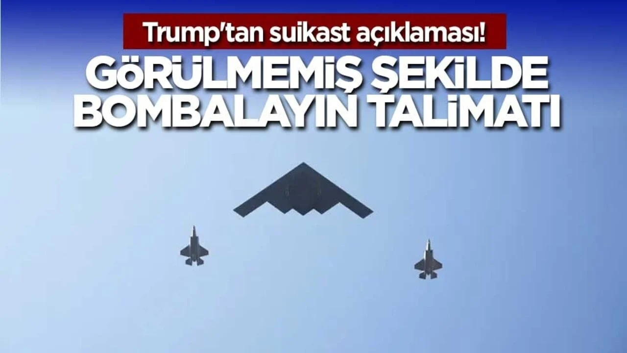 Trump'tan suikast açıklaması! Görülmemiş şekilde bombalayın talimatı