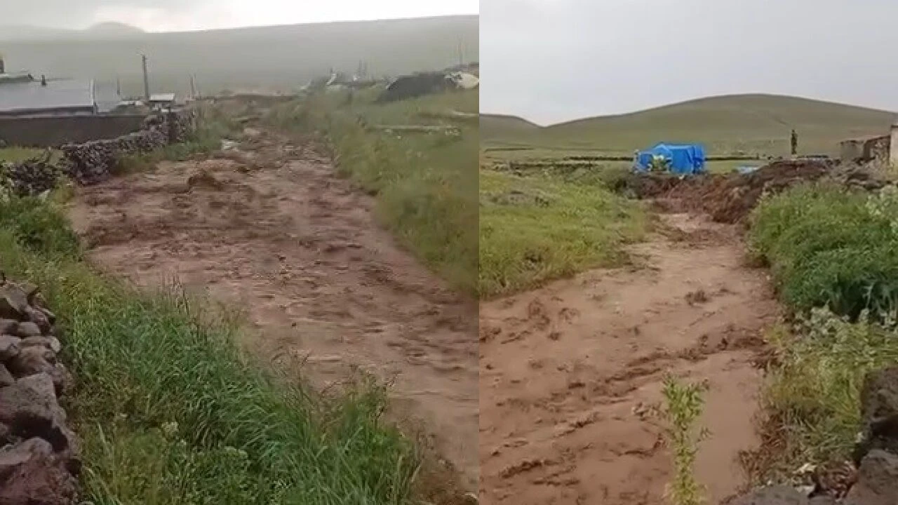Meteoroloji uyarmıştı: Kağızman’da sel felaketi