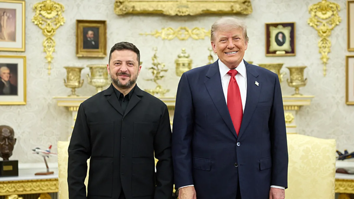 Trump ile Zelenskiy Beyaz Saray'da görüştü