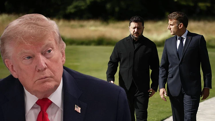 Macron ve Zelenski yakalandı: G7 Zirvesi'nde Trump'ın arkasından konuştular