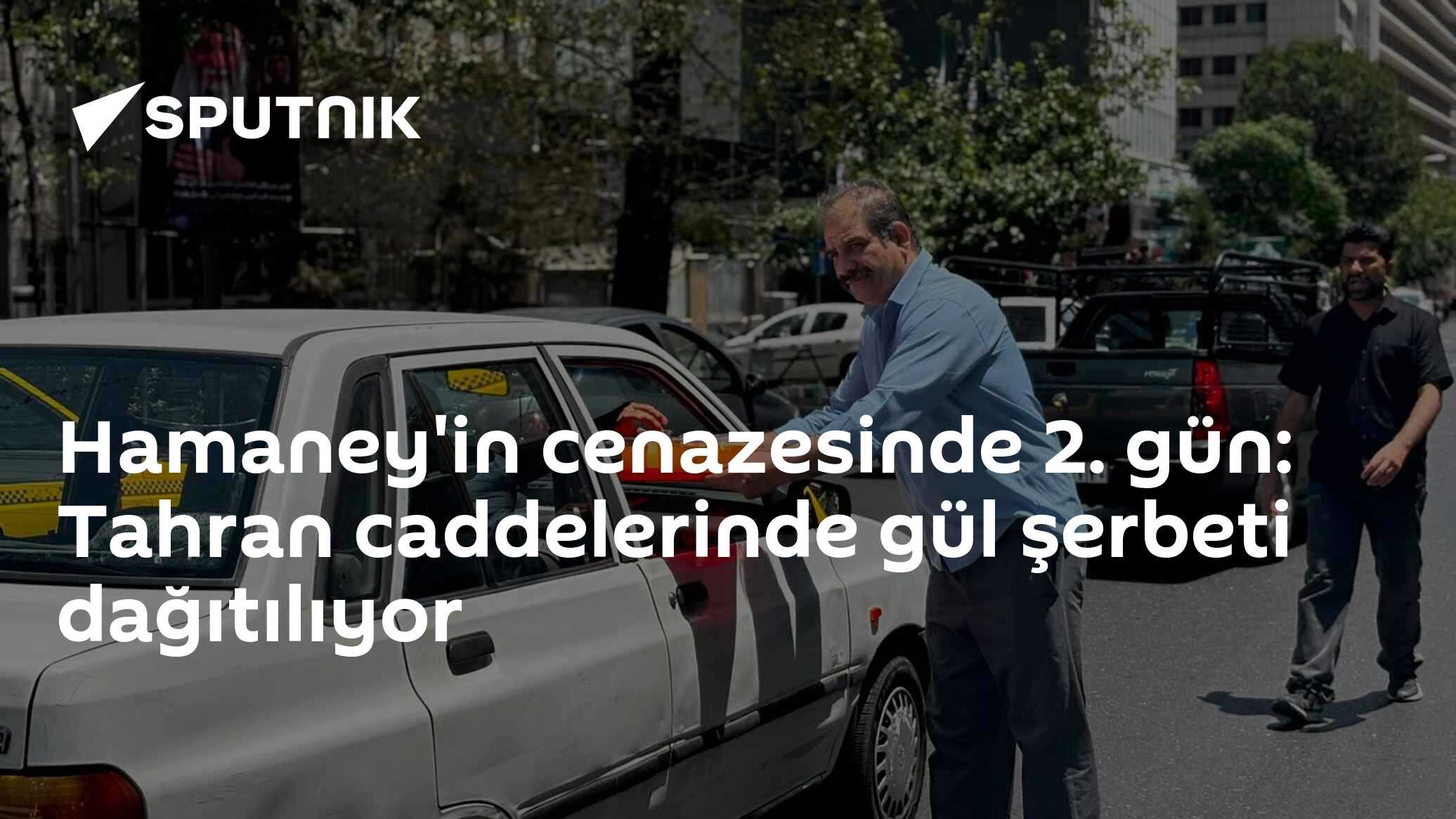 Hamaney'in cenazesinde 2. gün: Tahran caddelerinde gül şerbeti dağıtılıyor
