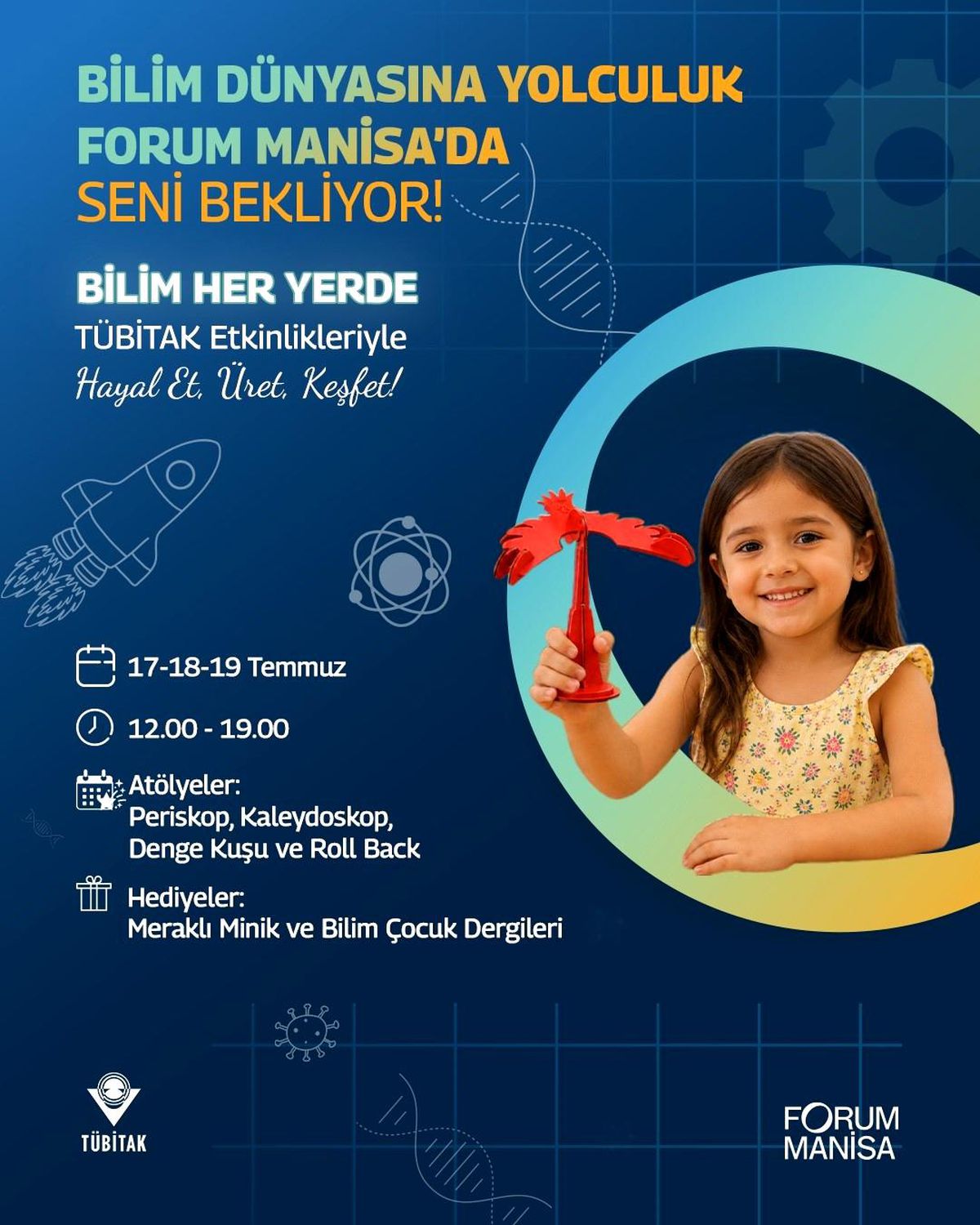 TÜBİTAK Bilim Her Yerde çocuk şenliği, Forum Manisa'da