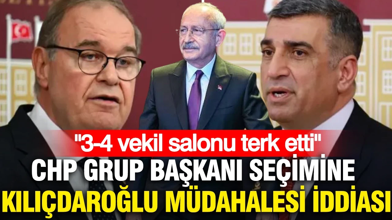 CHP grup başkanı seçimine Kılıçdaroğlu müdahalesi iddiası: 3-4 vekil salonu terk etti