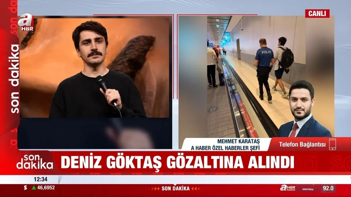Son dakika: Kur'an'a dil uzatmıştı! Sözde komedyen Deniz Göktaş havalimanında gözaltına alındı