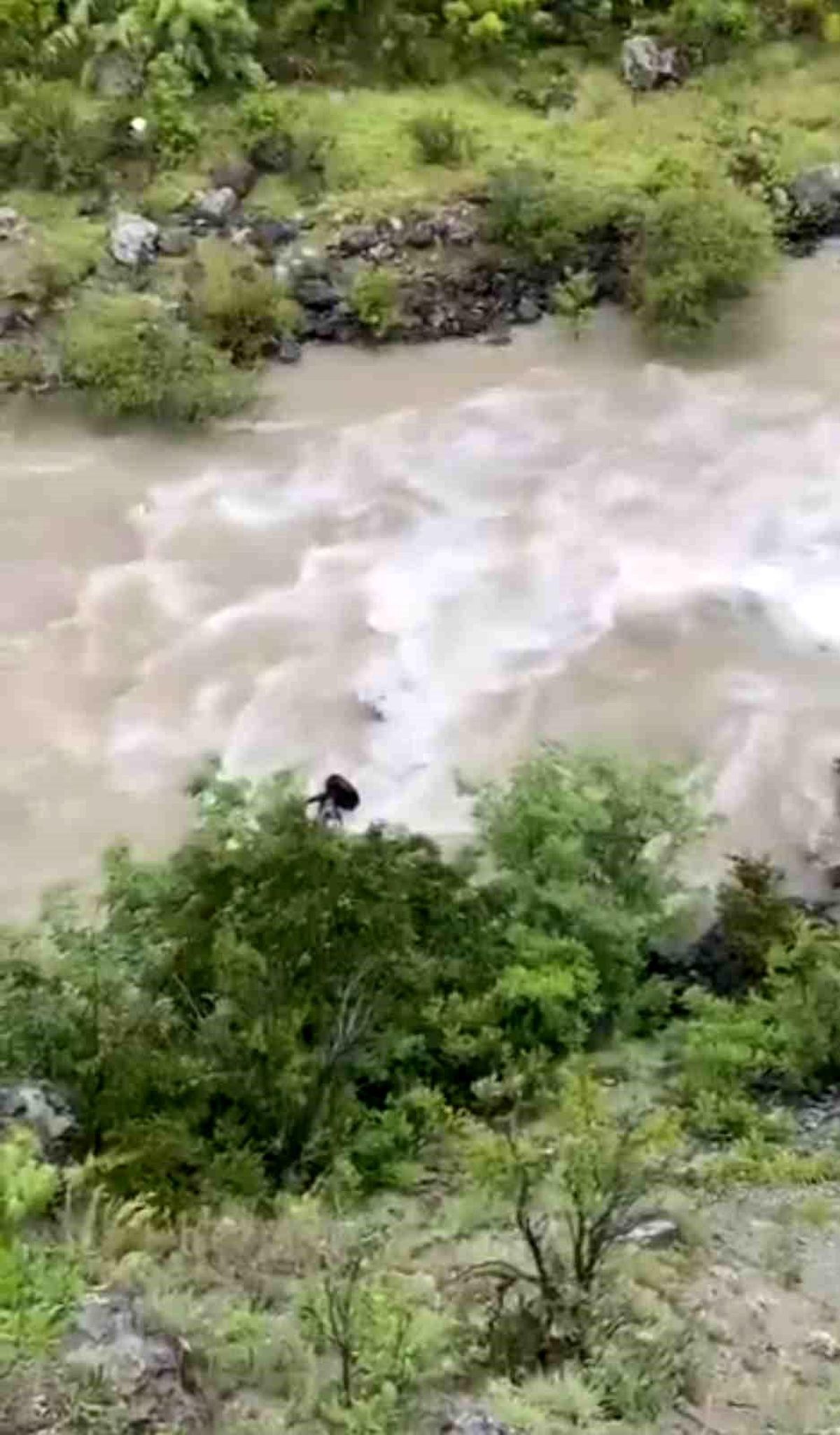 Artvin'de bir otomobil Çoruh Nehri'ne düştü; baba ile oğlu aranıyor
