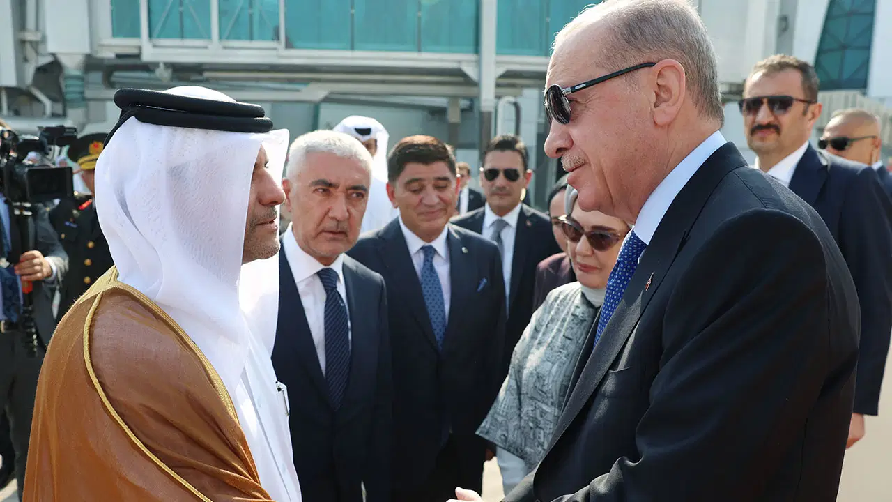 AKP'li Cumhurbaşkanı Erdoğan, Katar'ın başkenti Doha'da
