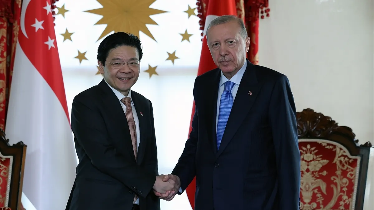 Dolmabahçe'de kritik zirve! Başkan Erdoğan Singapur Başbakanı Wong’u kabul etti