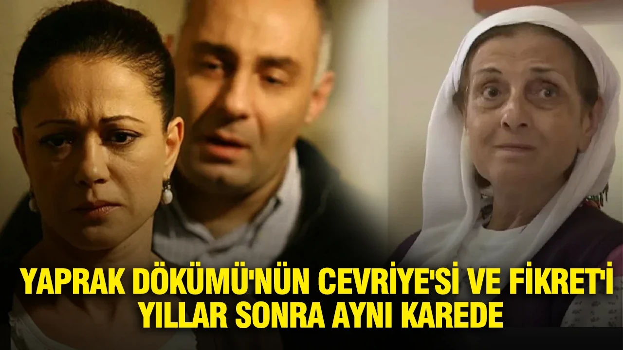 Yaprak Dökümü'nün Cevriye'si ve Fikret'i yıllar sonra aynı karede