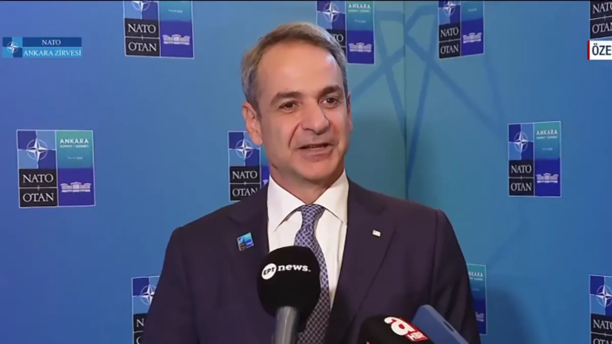 Miçotakis'ten NATO Zirvesi'nde A Haber'e özel açıklamalar: 'Kıta sahanlığına ilişkin sorunu çözmeliyiz'