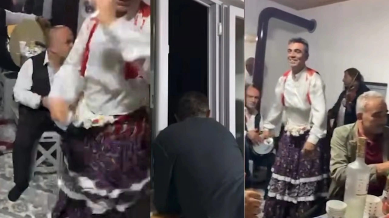 AKP'lilerin köçekli çilingir sofralı alem görüntüleri! Belediye başkanı da aralarında