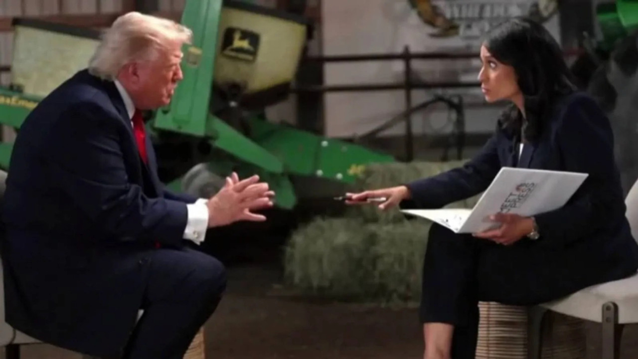 Trump tepki göstererek kanalı terk etti! Röportajı yarıda kesti…