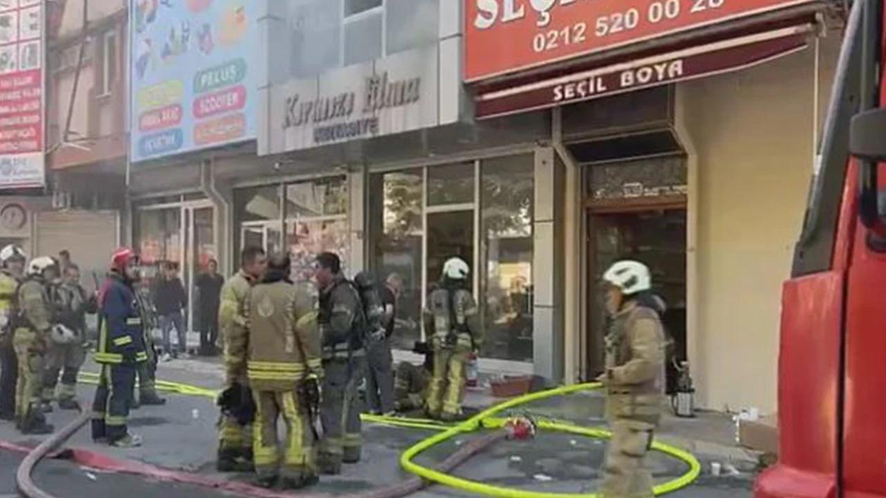 Bağcılar İstoç’ta iş yerinde yangın paniği