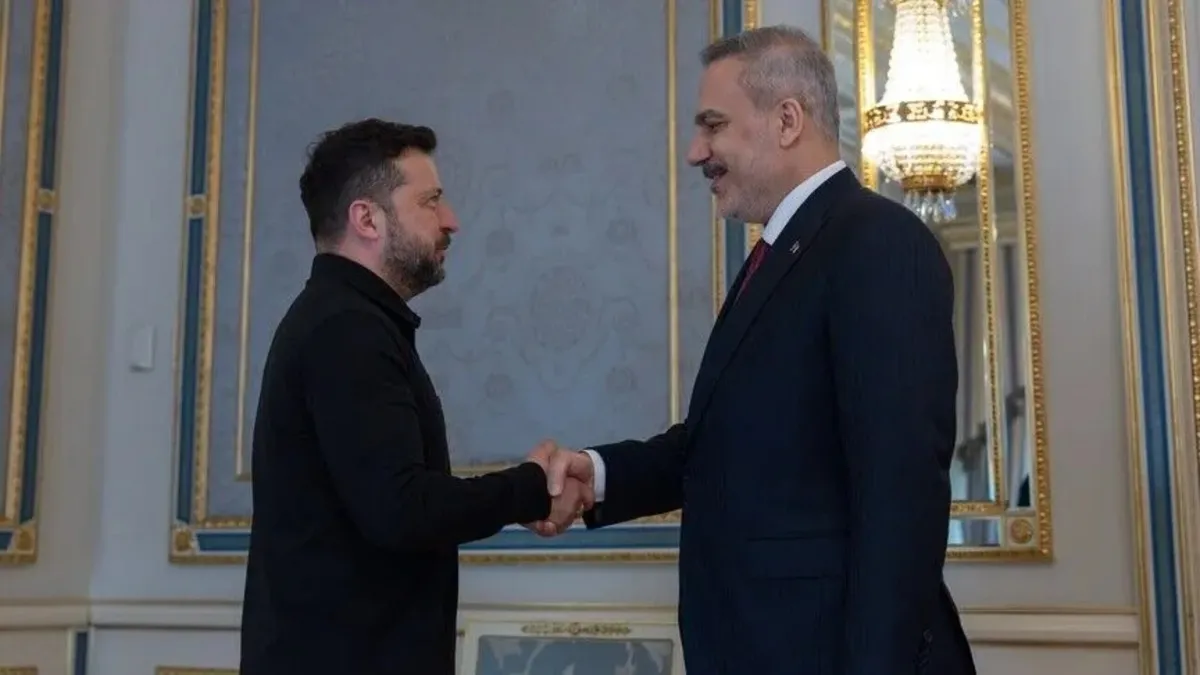 Bakan Fidan, Ukrayna Devlet Başkanı Zelenskiy ile bir araya geldi
