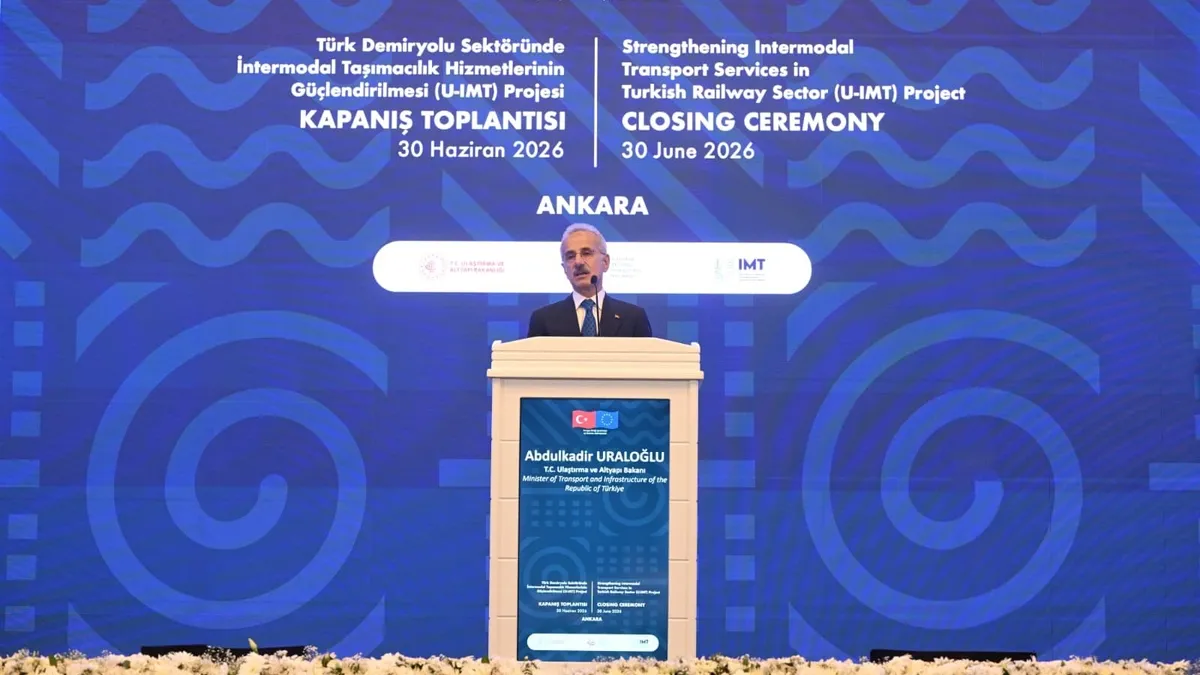 Bakan Uraloğlu duyurdu: AB ve Türkiye’nin ortak finanse ettiği proje tamamlandı: Demiryolunda intermodal taşımacılığa yeni yol haritası