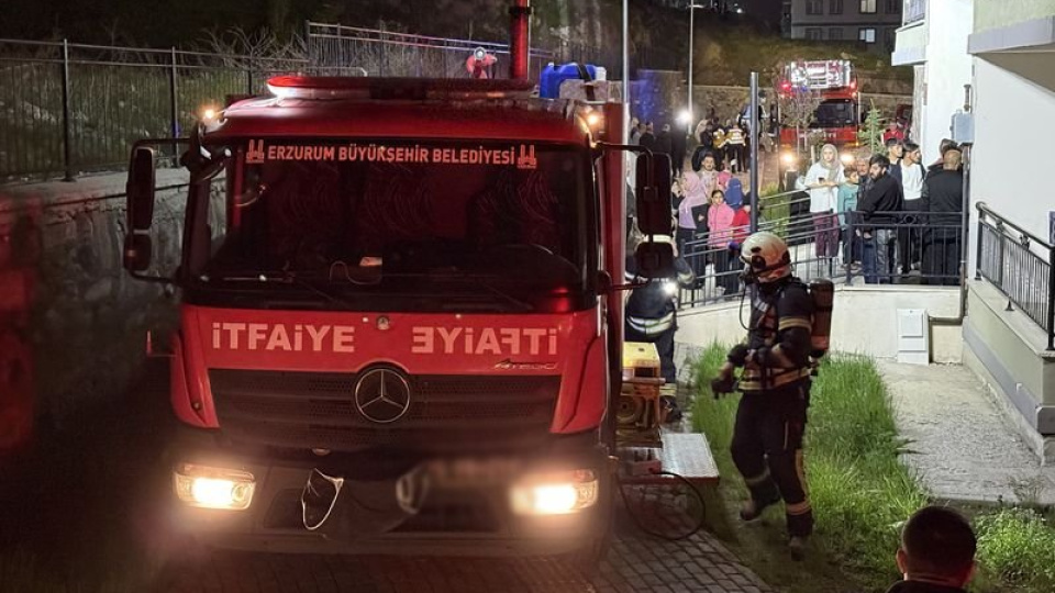 Erzurum'da çıkan yangında diyaliz hastası kadın öldü