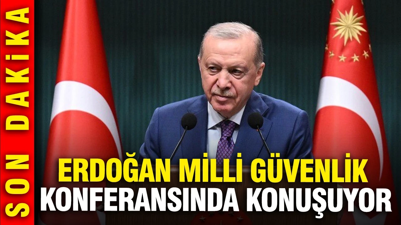 Cumhurbaşkanı Erdoğan Milli Güvenlik Konferansında konuşuyor