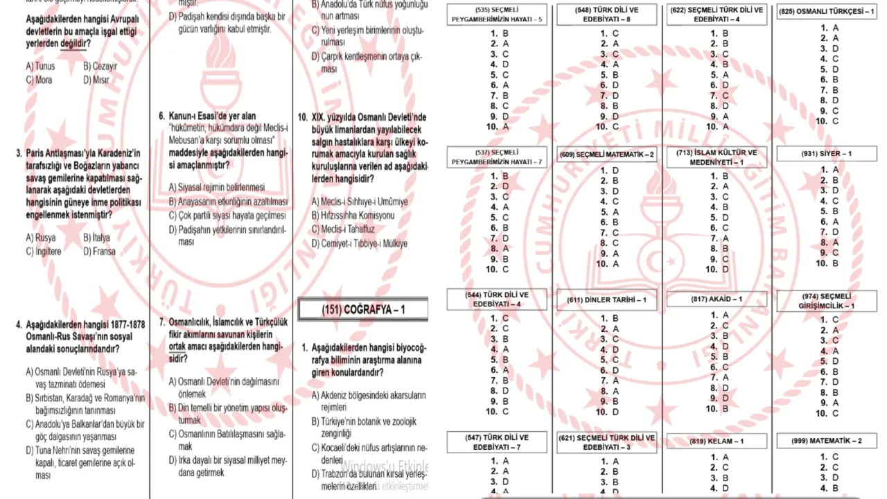 AÖL 3. dönem soruları ve cevap anahtarı kitapçığı sorgulama ekranı odsgm.meb.gov.tr! AÖL soruları ve cevapları 2026 açıklandı mı?