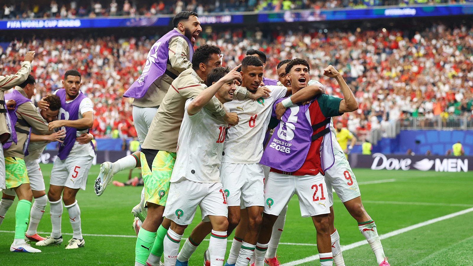 Fas ev sahibi Kanada'yı eleyerek Dünya Kupası'nda çeyrek finale çıktı