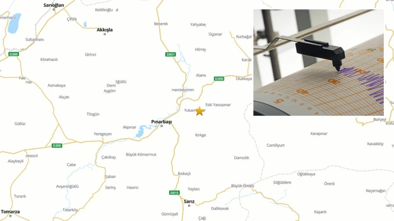 SON DEPREMLER.... Kayseri beşik gibi: Geceden bu yana 62 deprem meydana geldi