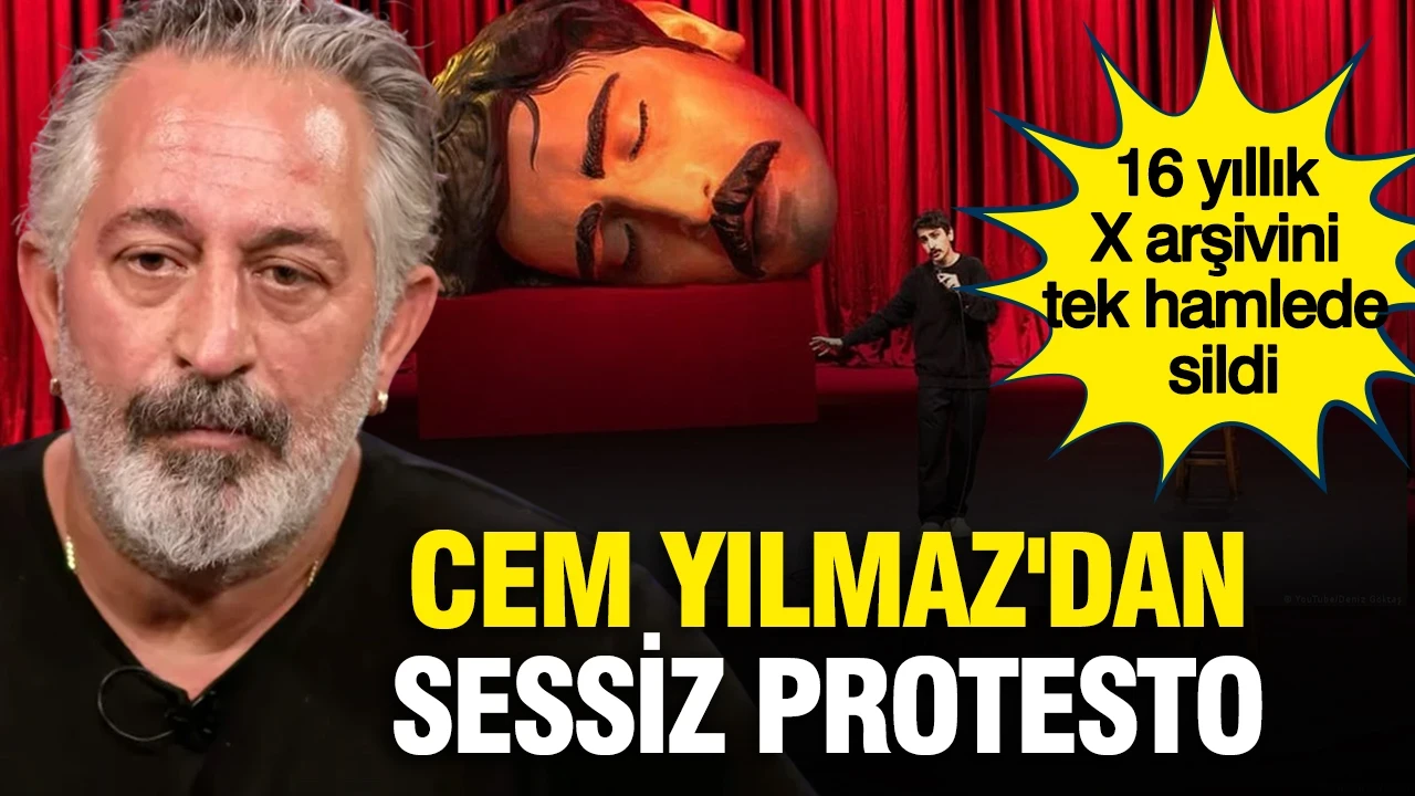 Cem Yılmaz'dan sessiz protesto: 16 yıllık X arşivini tek hamlede sildi