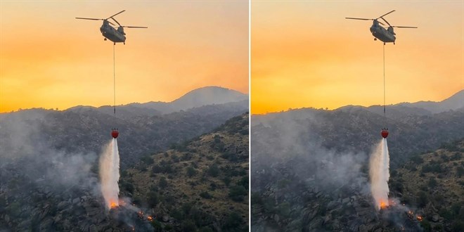 Türkiye'nin en büyük yangın söndürme helikopteri sahaya indi