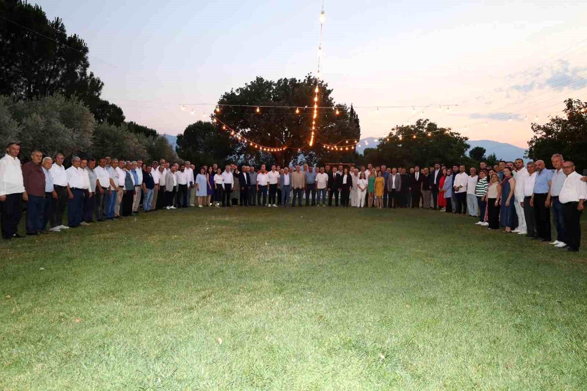 Karacasu Kaymakamı Mehmet Gündoğdu'ya veda yemeği