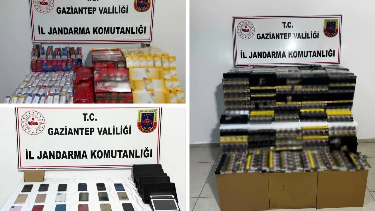 Gaziantep'te 1 milyon 150 bin TL değerinde kaçak ürün ele geçirildi