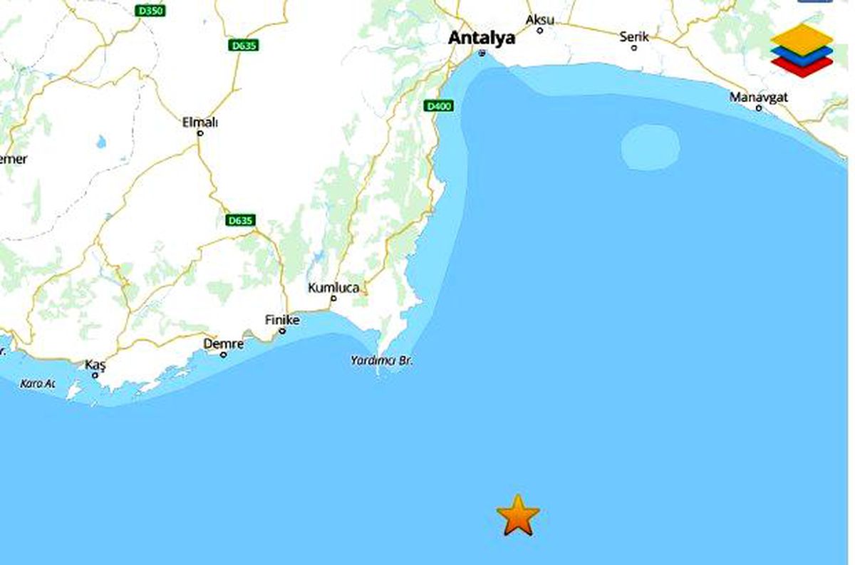 Antalya'da 3.5 büyüklüğünde deprem