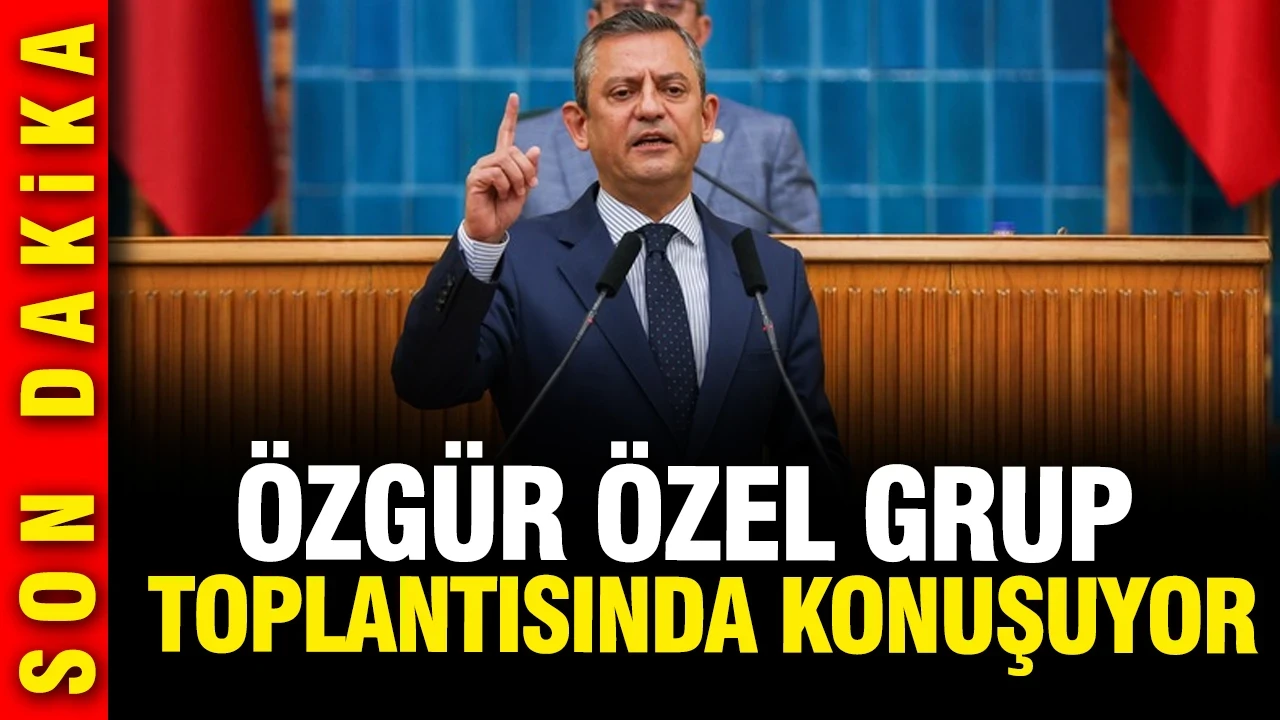Özgür Özel, CHP grup toplantısında açıklamalarda bulunuyor
