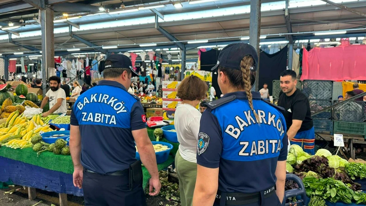 Bakırköy Zabıtası’ndan pazar denetimi