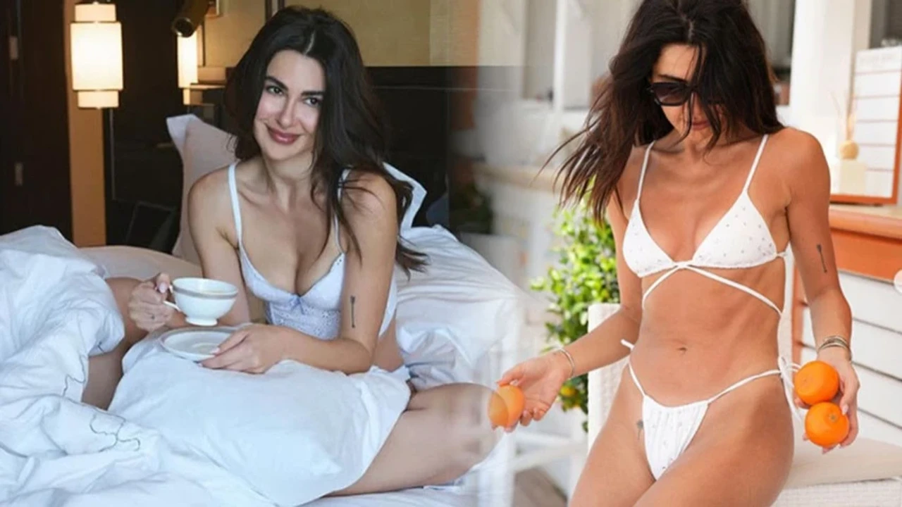 Nesrin Cavadzade bikinisini giyip fiziğini sergiledi! Bakan bir daha baktı...