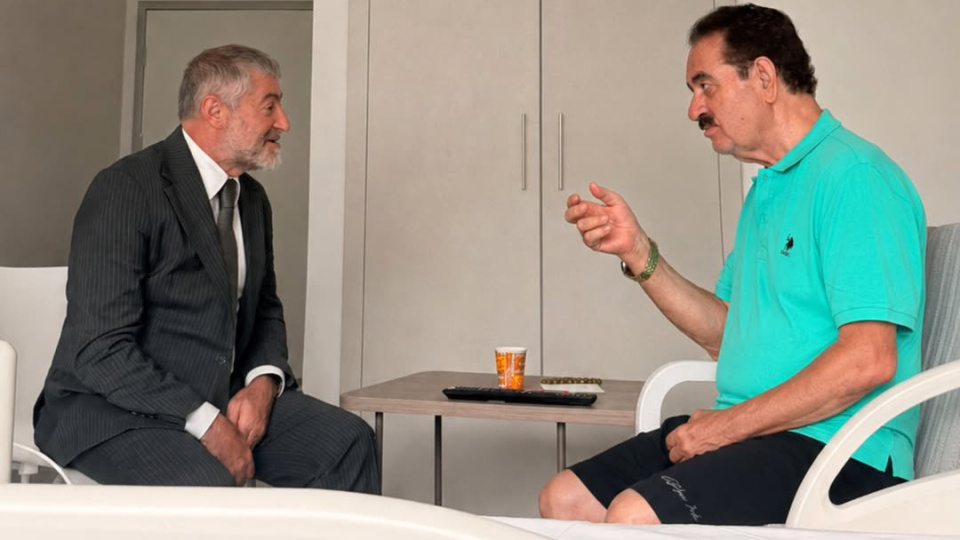 Nureddin Nebati, İbrahim Tatlıses'i ziyaret etti