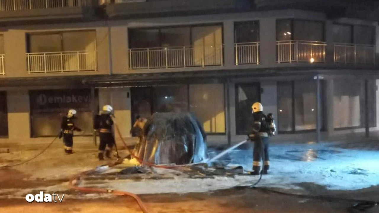 Dalaman'da elektrikli araç yandı: 'Battaniyeli' müdahale