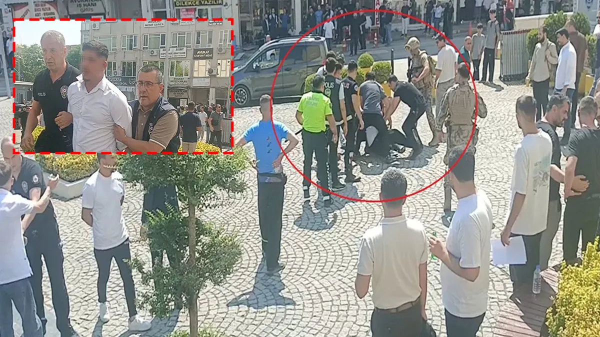 Bursa'da duruşmada başlayan tartışma sokakta kavgaya dönüştü: 1'i polis 3 yaralı, 5 gözaltı