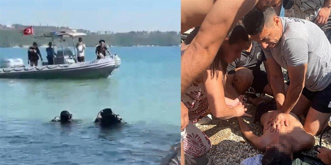 Dalgıç polisin mücadelesi sonuç verdi: 8 yaşındaki çocuk hayata döndü