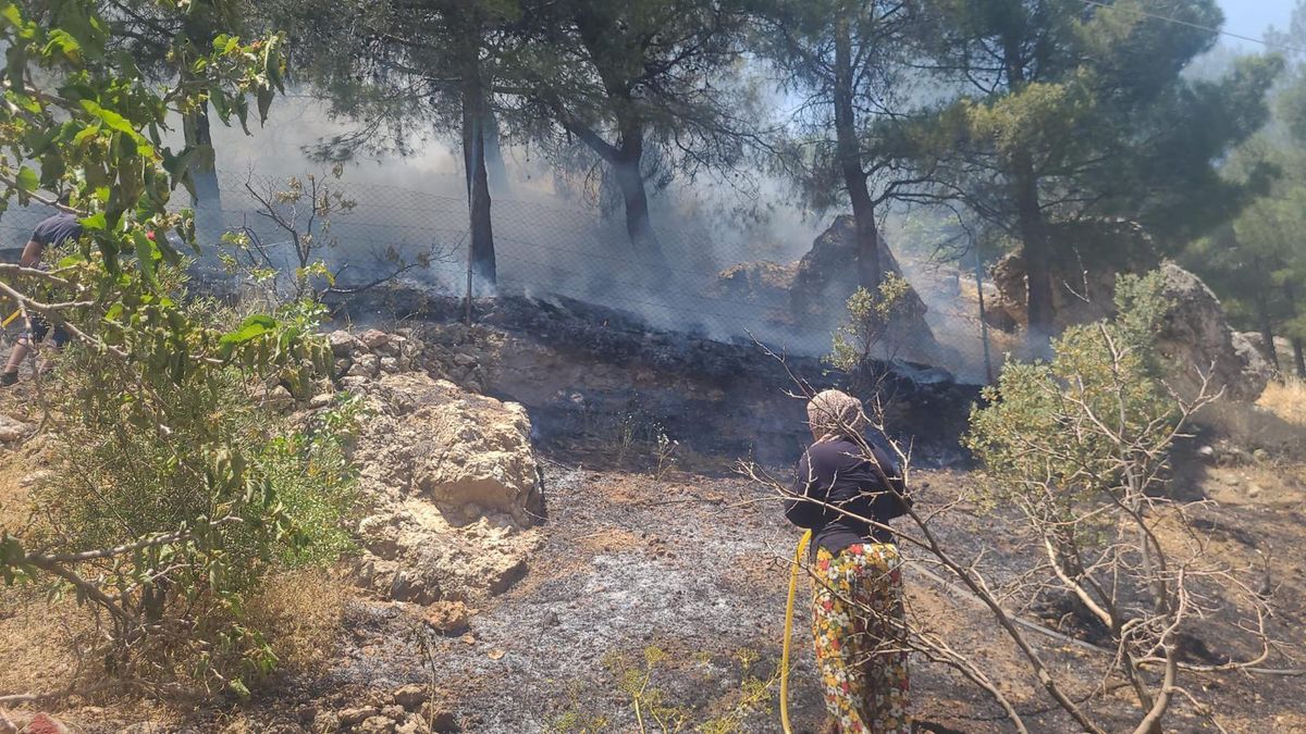 Kahramanmaraş'ta ormanlık alanda çıkan yangın söndürüldü