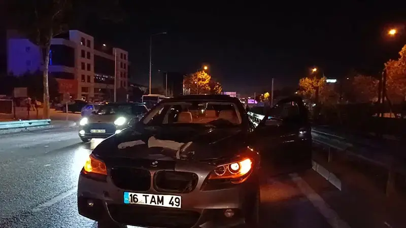Bursa'da otomobilin çarptığı yaya ağır yaralandı