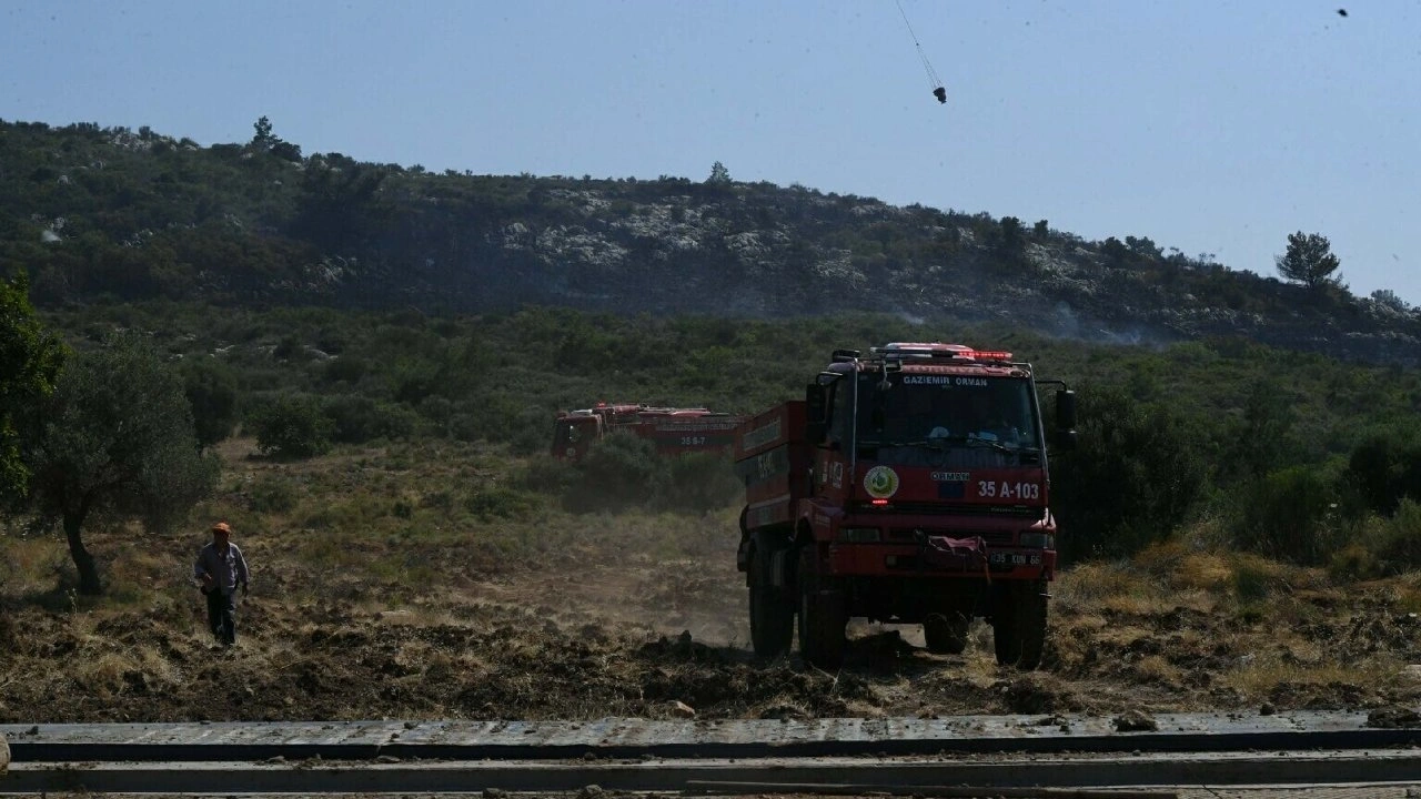 İzmir'de orman yangını