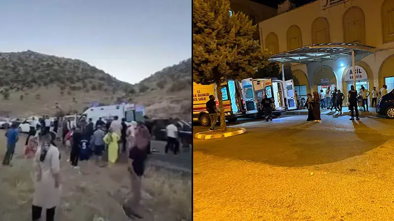 Mardin’de hafif ticari araç ile otomobil çarpıştı: 1 bebek öldü, 7 yaralı