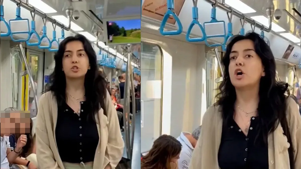 Marmaray'da tepki çeken olay! Çocukların bulunduğu vagonda LGBT sloganı attı