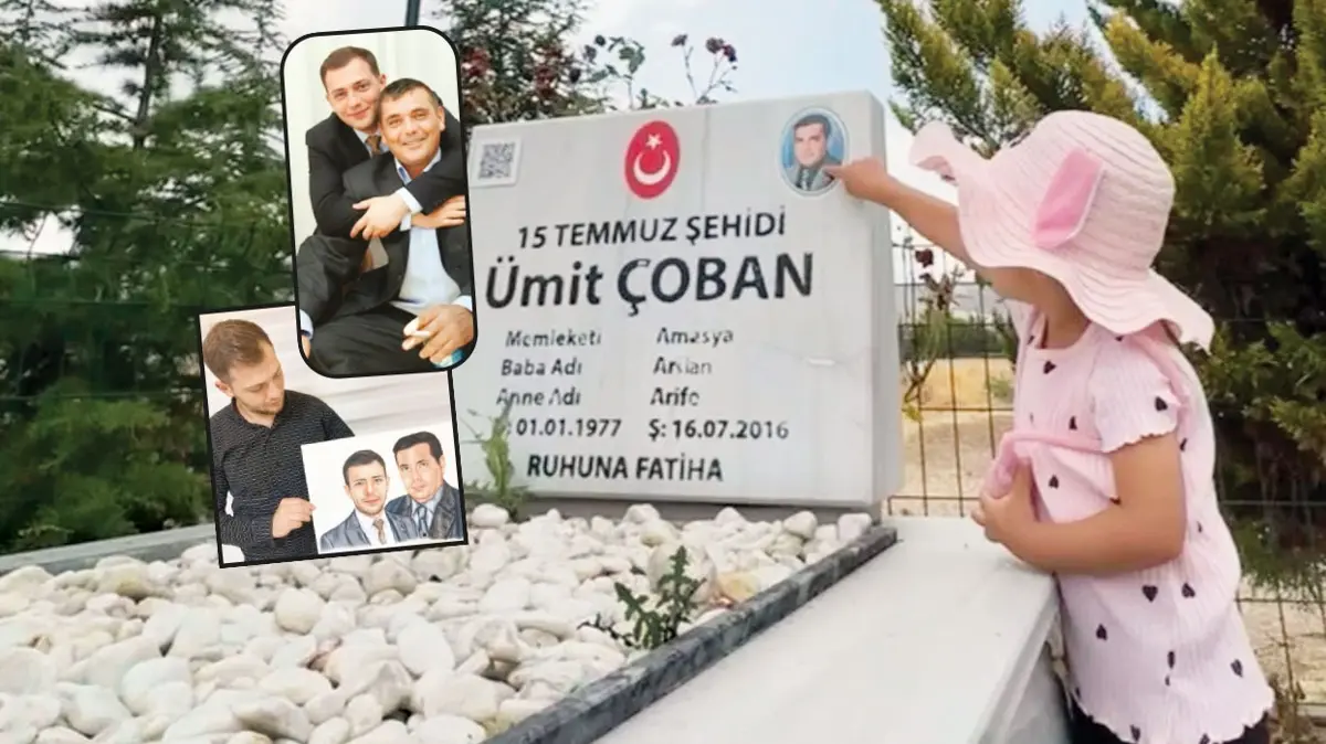 Şehit oğlu kızına vatan sevgisini anlatıyor